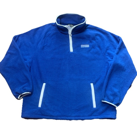 Old Row Other - Old Row Quarter Zip Fleece Pullover Sweatshirt Royal Blue Men’s XL NWT